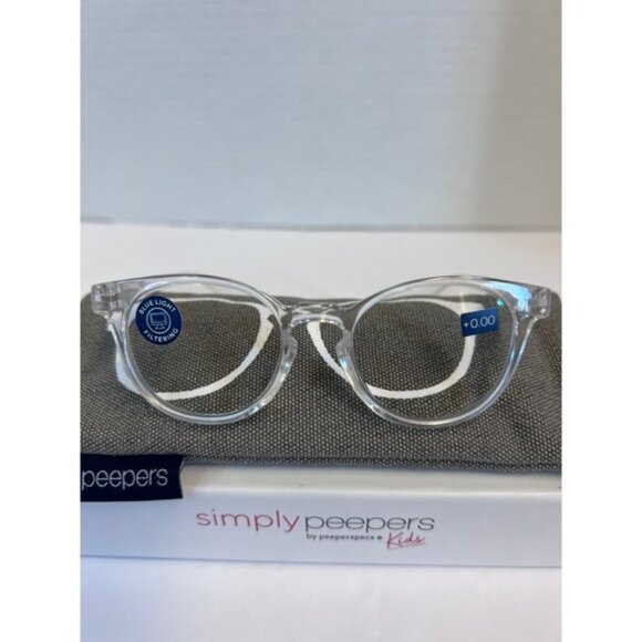 Peepers Kids Blue Light Filtering Glasses Clear Frame Ages 5-10 - Picture 1 of 4